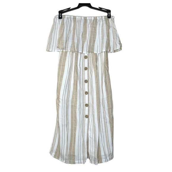 L*SPACE Sunsational Stripe Day Dreamer Smocked Dress US XS - Picture 2 of 7